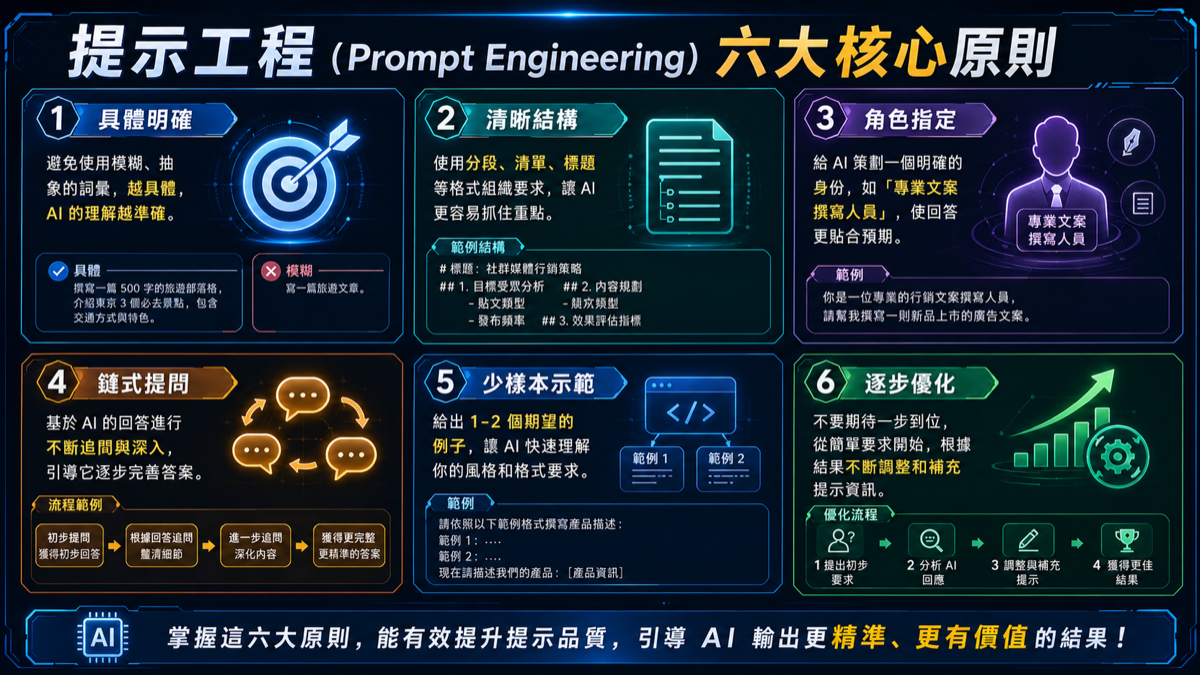 提示六大規則